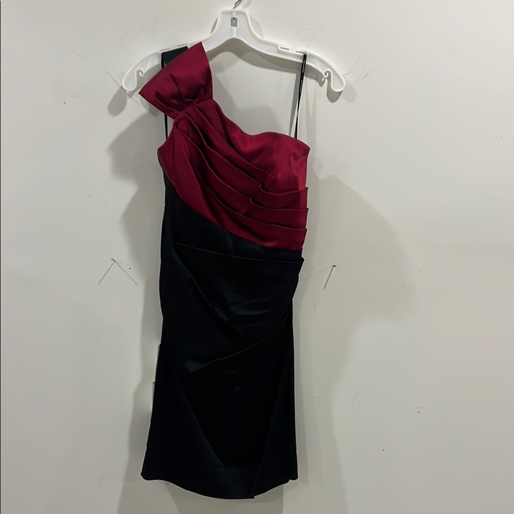 Elegant Black and Red Women's Dress